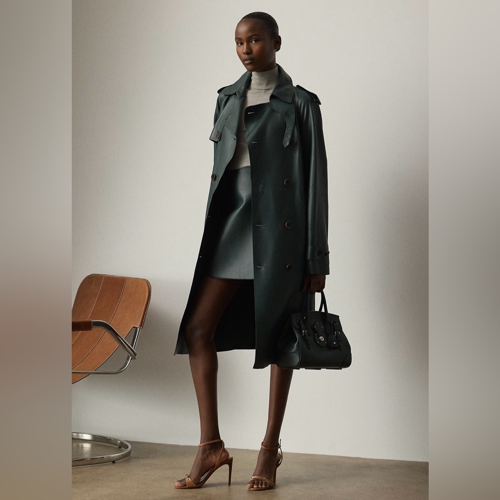 Ralph Lauren Collection Kyler Lambskin Miniskirt - Picture 11 of 14